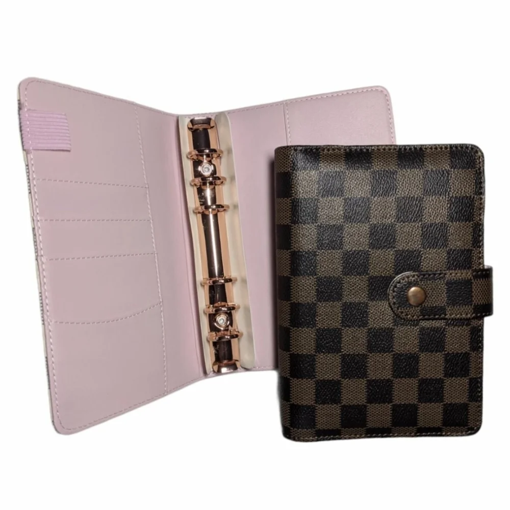 Luxe Checkered Budget Planner Organizer Size A6